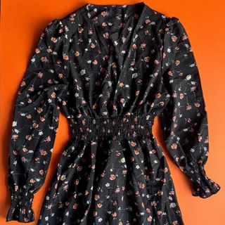 پیراهن نخی گلدار