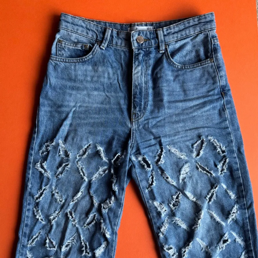 شلوار جین زاپ دار ترک