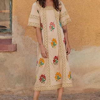 پیراهن گلدوزی