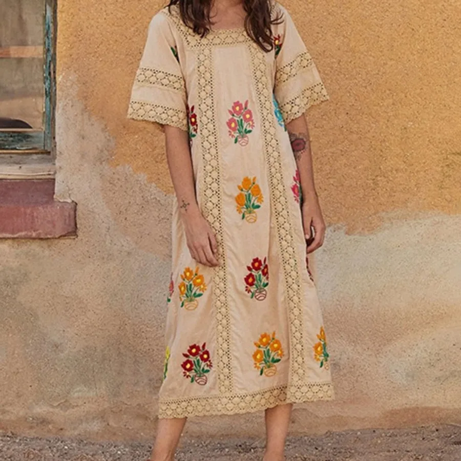 پیراهن گلدوزی