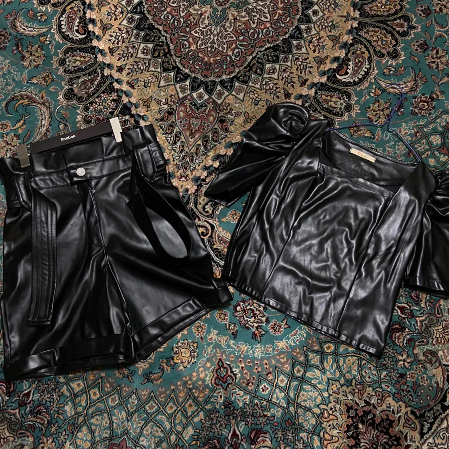 ست شومیزشلوارک چرم