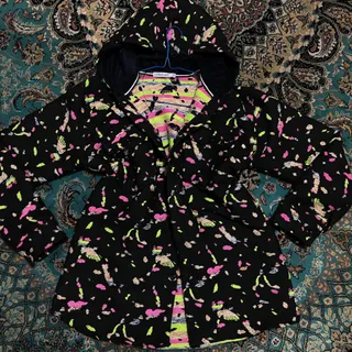 بافت مشکی رنگین کمانی