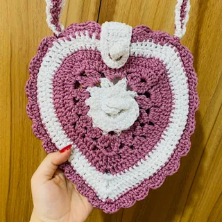 کیف دست بافت مکرومه