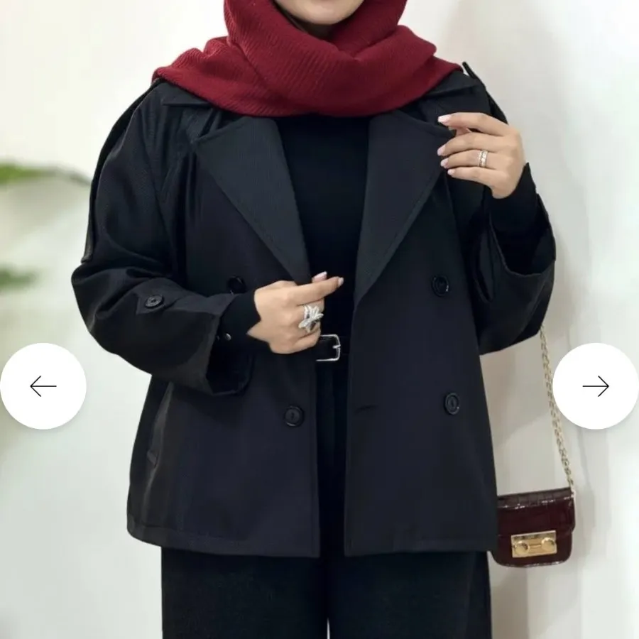 ترنچ کت مشکی