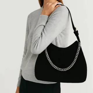 کیف مجلسی جیر مشکی مانگو