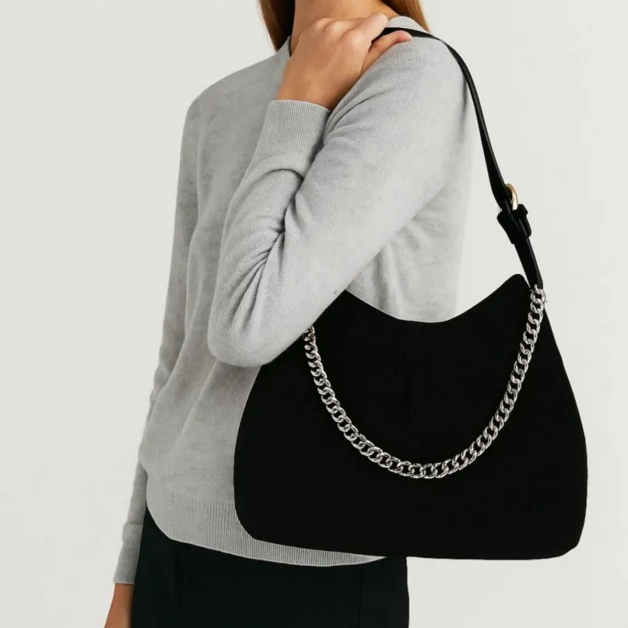 کیف مجلسی جیر مشکی مانگو