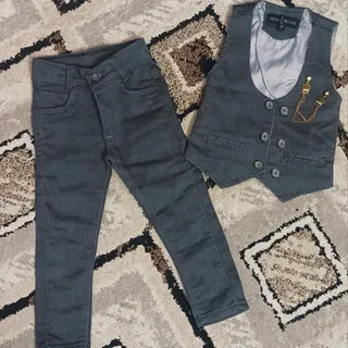 جلیقه شلوار کودک پسرانه