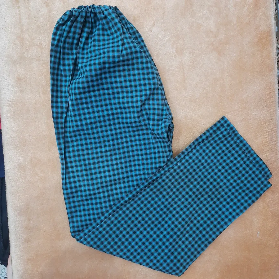 زیر شلواری چهارخونه آبی