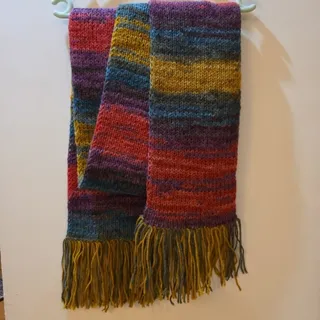 شال گردن بافت رنگی رنگی
