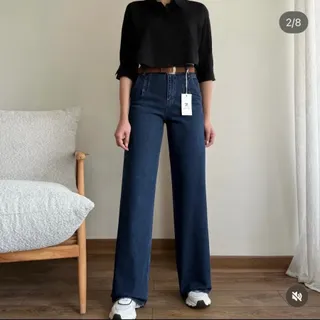 شلوار جین ابی تیره ترک