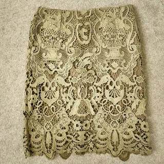 دامن زیتونی گیپور