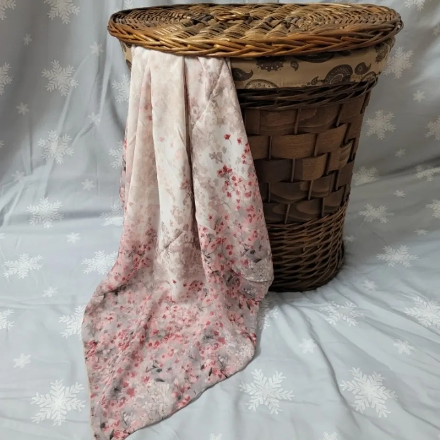 ⚜️روسری شکوفه صورتی