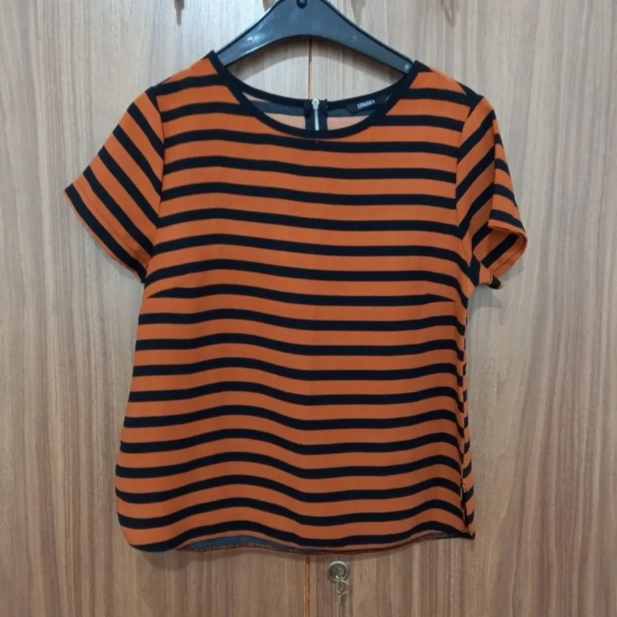 لباس آستین کوتاه راه راه