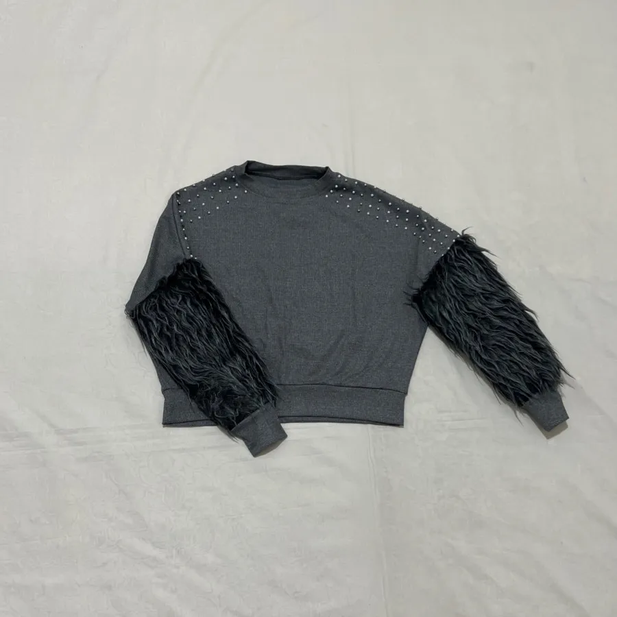 بلوز آستین خز