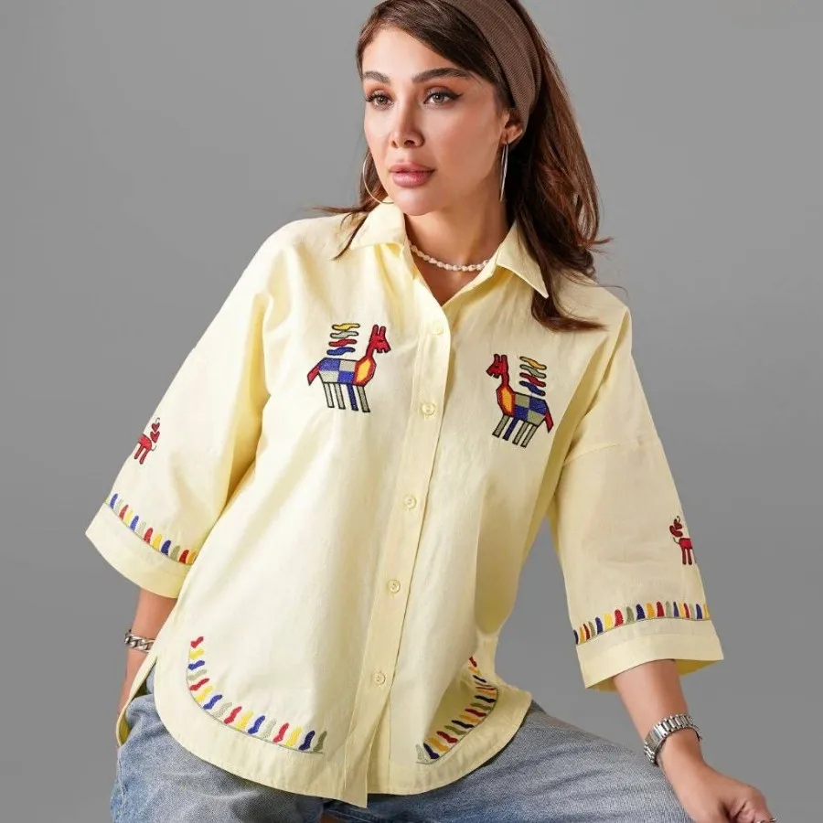 شومیز گلدوزی