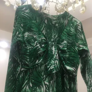 پیراهن سبز مجلسی کردی