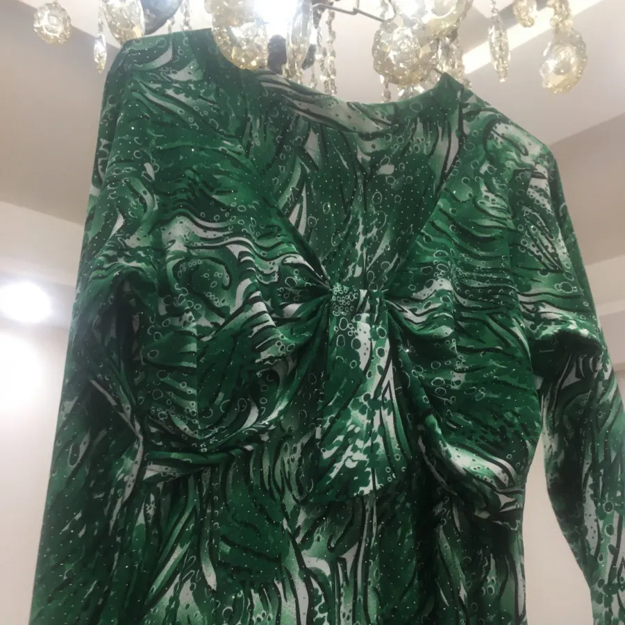 پیراهن سبز مجلسی کردی