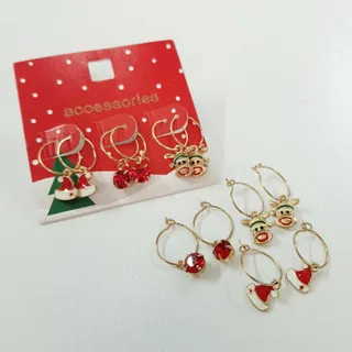 پک گوشواره طلایی کریسمسی