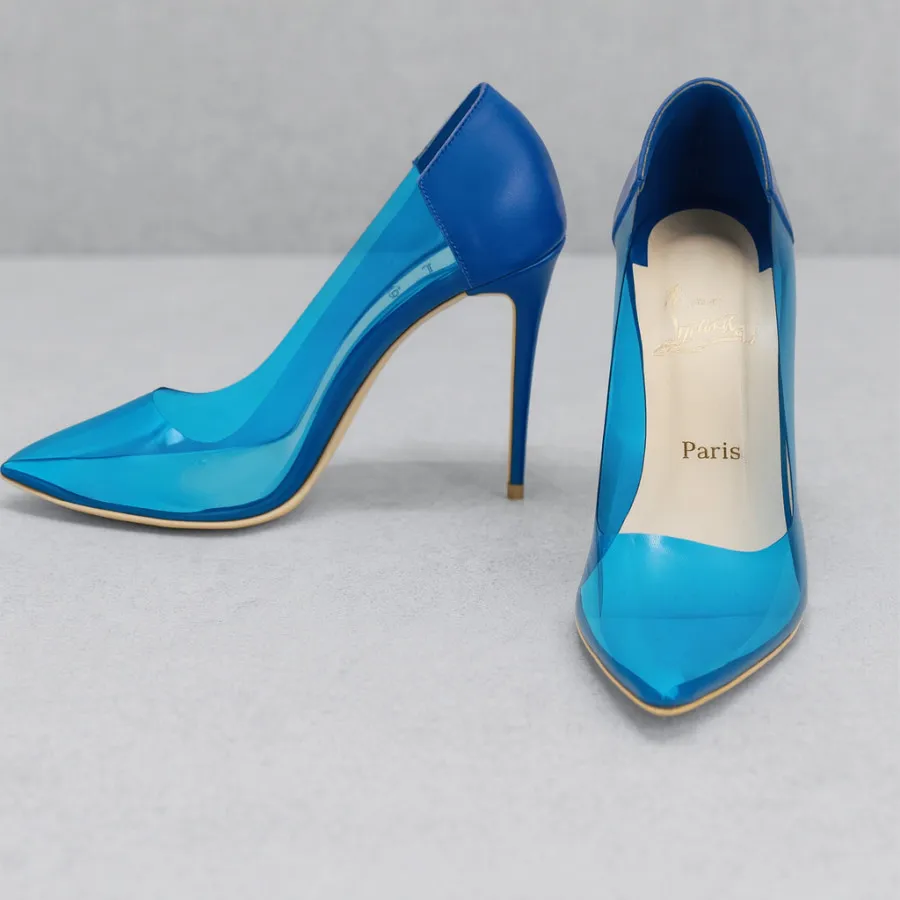 کفش پاشنه بلند ابی