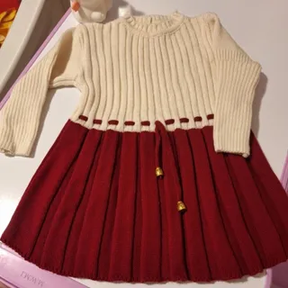 پیراهن بافت دخترانه