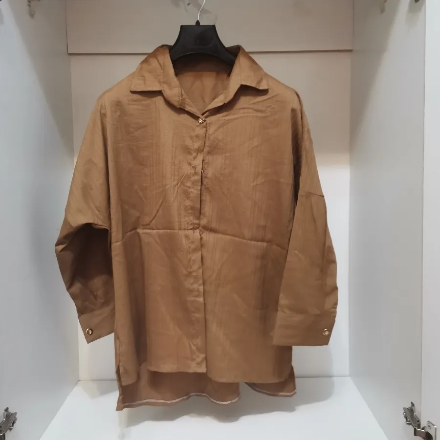 شومیز قهوه ای دارچینی نو