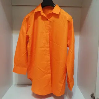 شومیز نارنجی نخی بزرگ