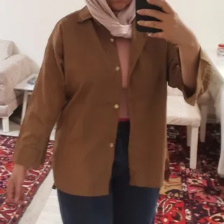 شومیز نسکافه دارچینی مانت