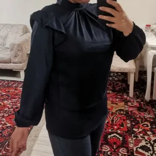 شومیز سرمه ای اکلیلی