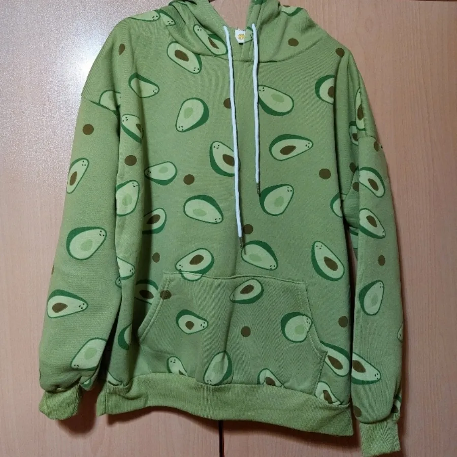 هودی سبز طرح آووکادو