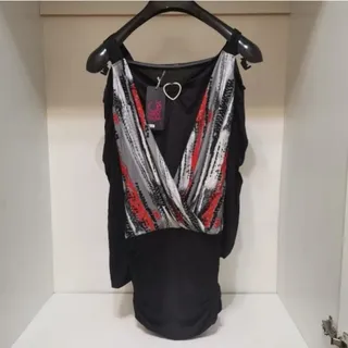 لباس مجلسی مشکی وقرمز ریو