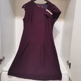 لباس مجلسی بنفش آستری دار