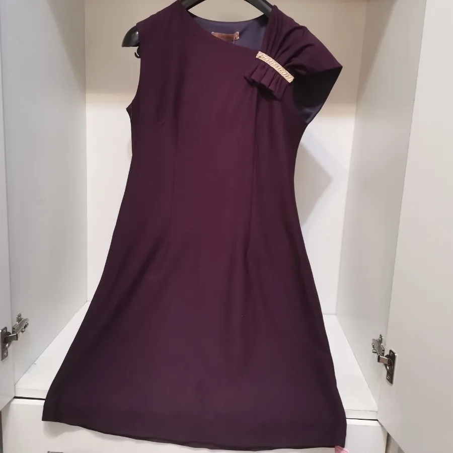 لباس مجلسی بنفش آستری دار