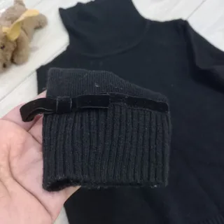 یقه اسکی مشکی دخترانه نو