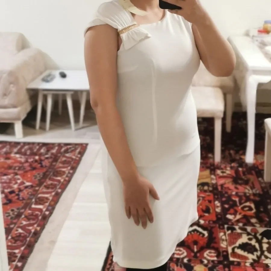 مجلسی سفید کرپ کش نو