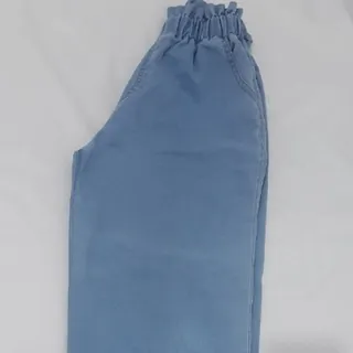 شلوارلی آبی نیم بگ