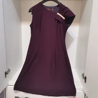 لباس مجلسی بنفش پاپیون