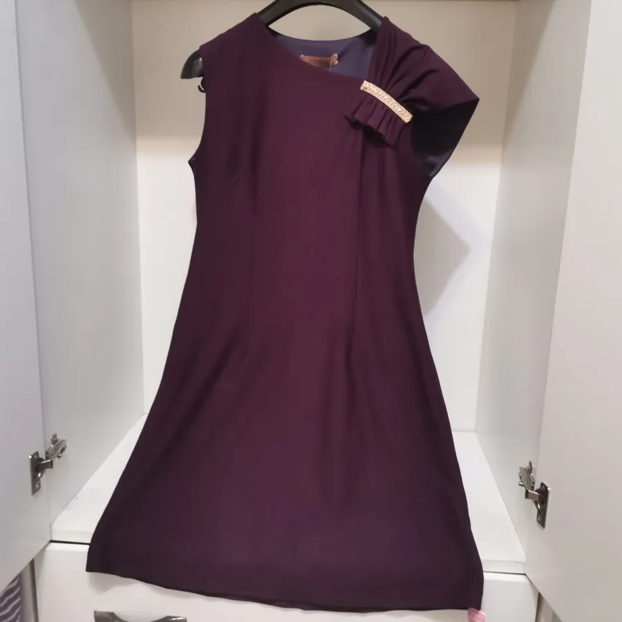 لباس مجلسی بنفش پاپیون