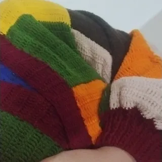 سویشرت بافت طرح مربعی فری