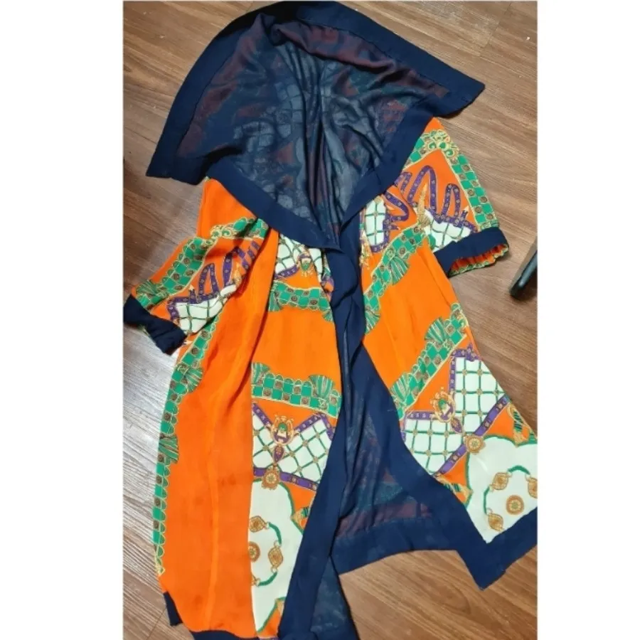 مانتو حریر مزونی دو رو