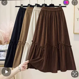 دامن جنس مخمل کبریتی