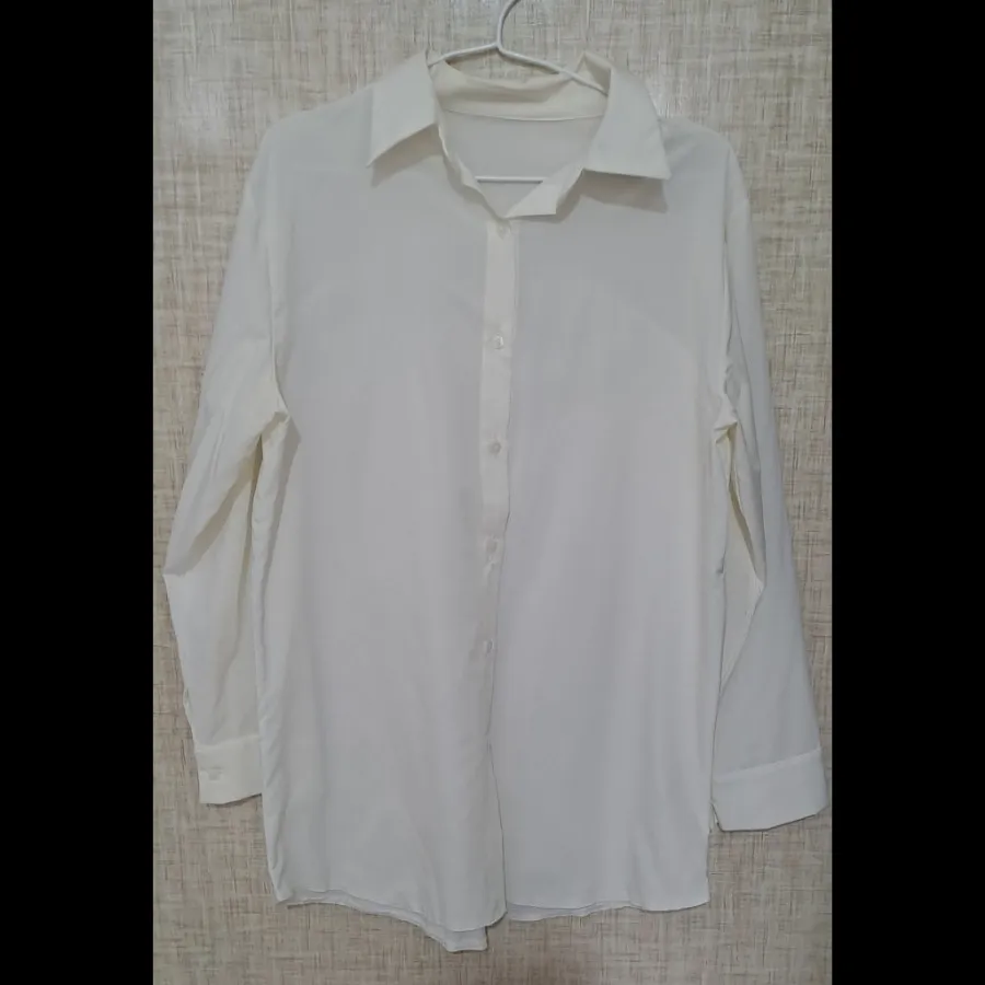 شومیز بیسیک سفید شیری