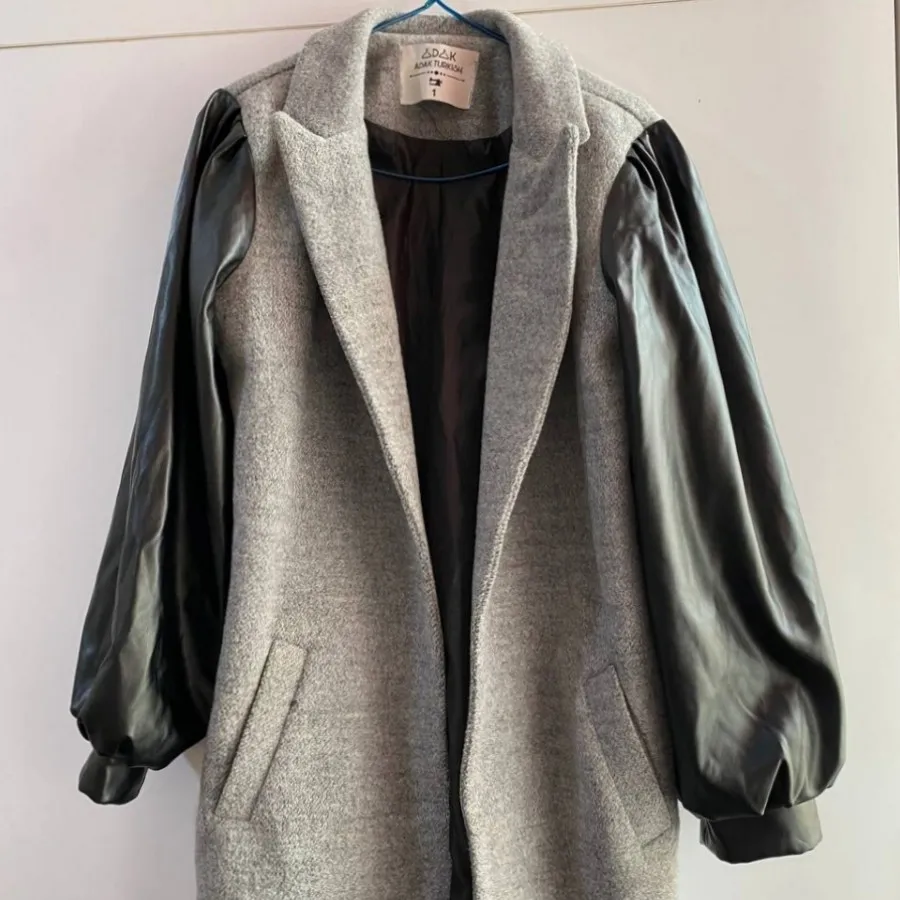 پالتو آستین چرم