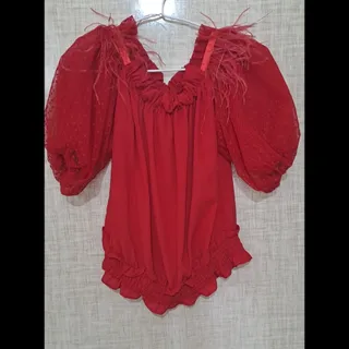 شومیز قرمز مجلسی یلدا