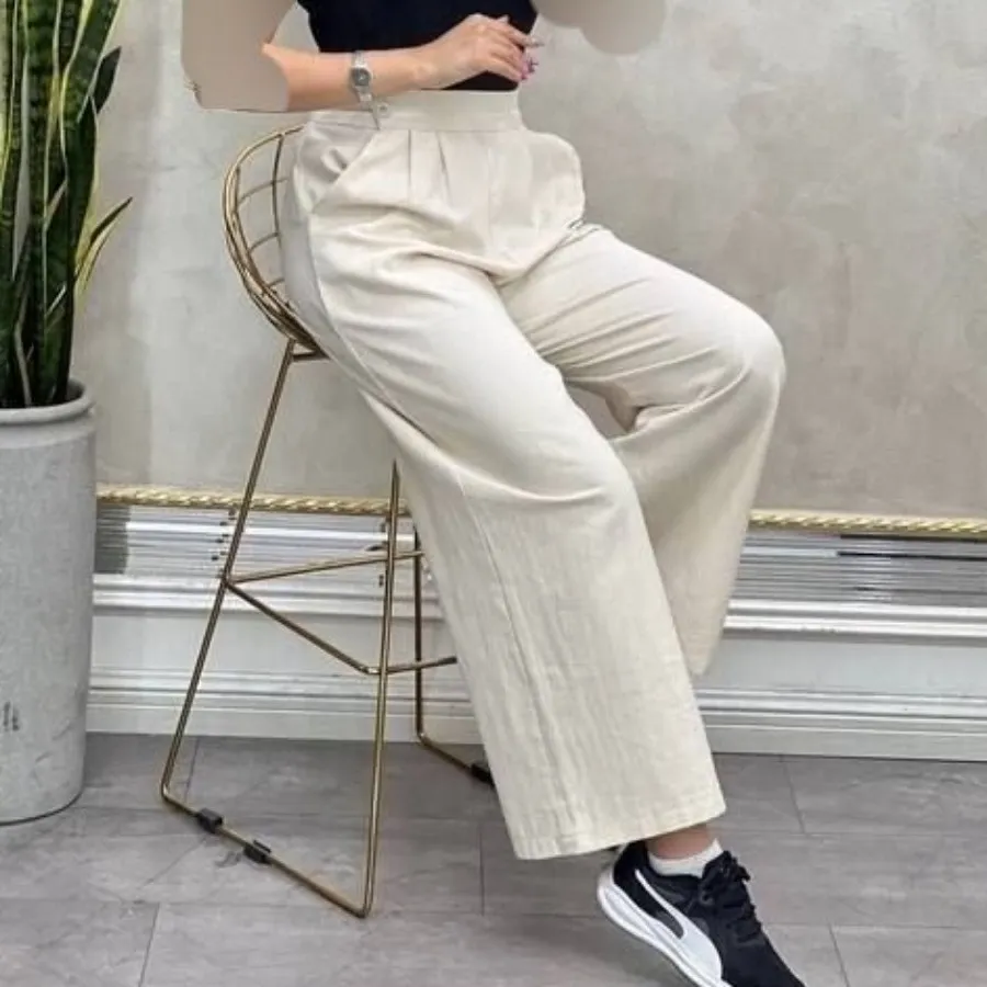 شلوار بگ لینن