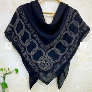 روسری حریر مشکی