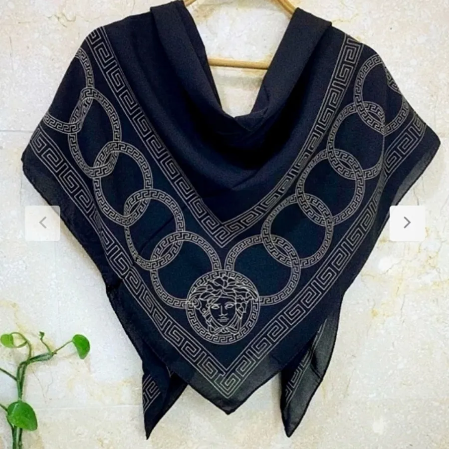 روسری حریر مشکی