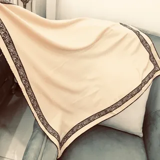 روسری ابریشم دوردست دوز