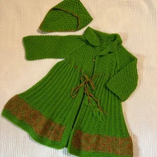 بافت 2‌تکه دخترانه کاردست