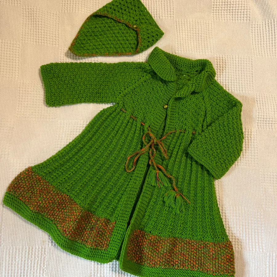 بافت 2‌تکه دخترانه کاردست