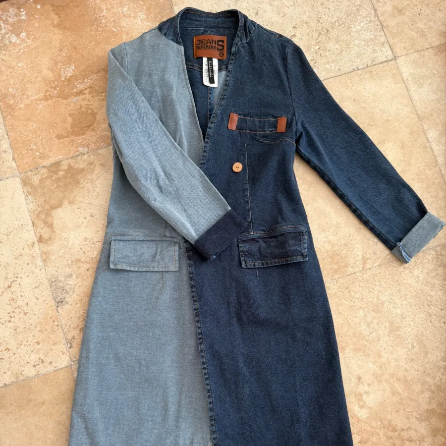 مانتو جین ضخیم